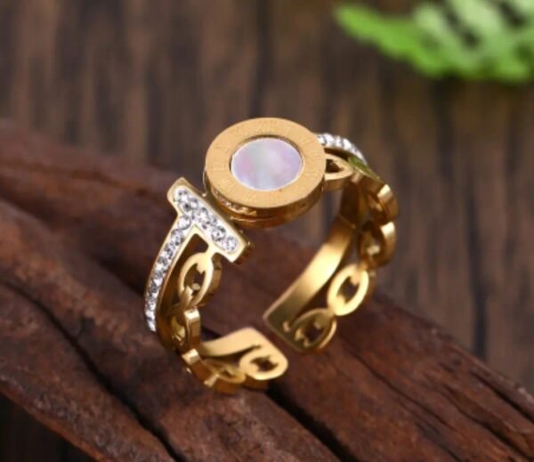 anillo con números romanos